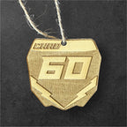 Personalised Motocross Number Plate Ornament