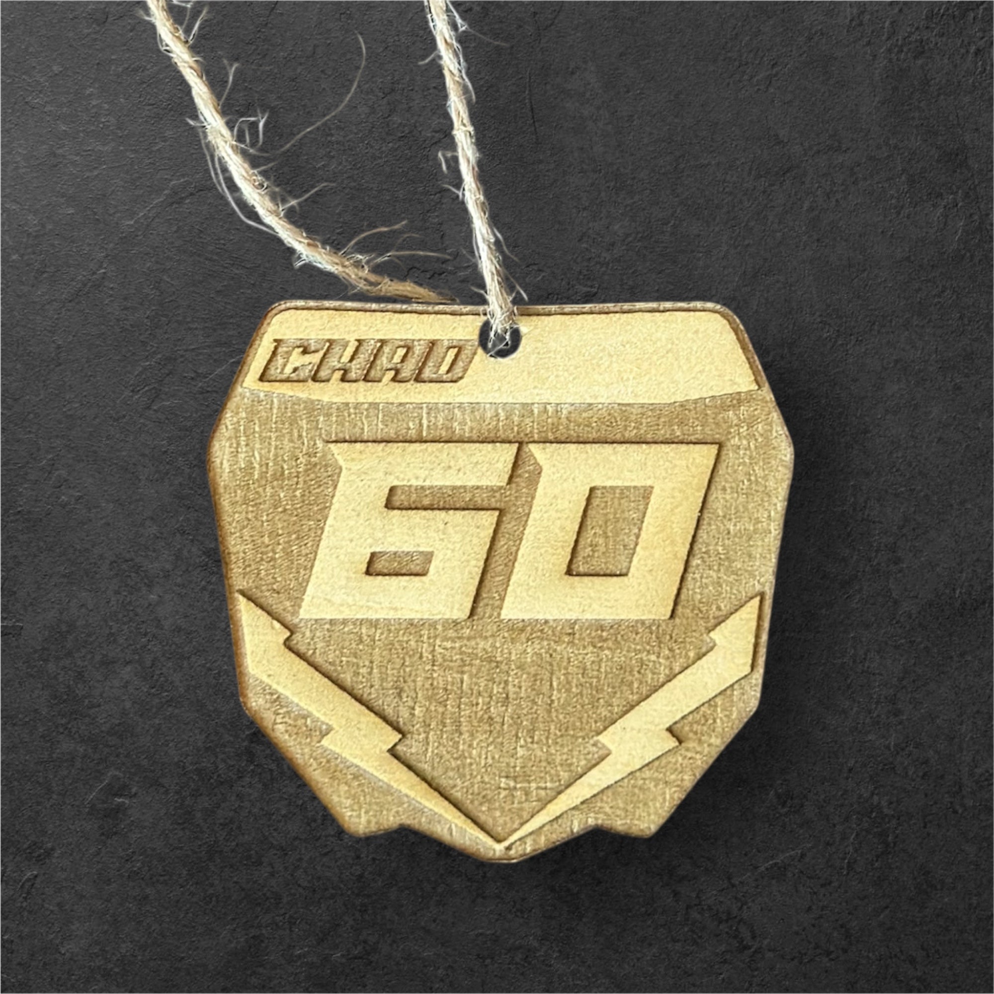 Personalised Motocross Number Plate Ornament