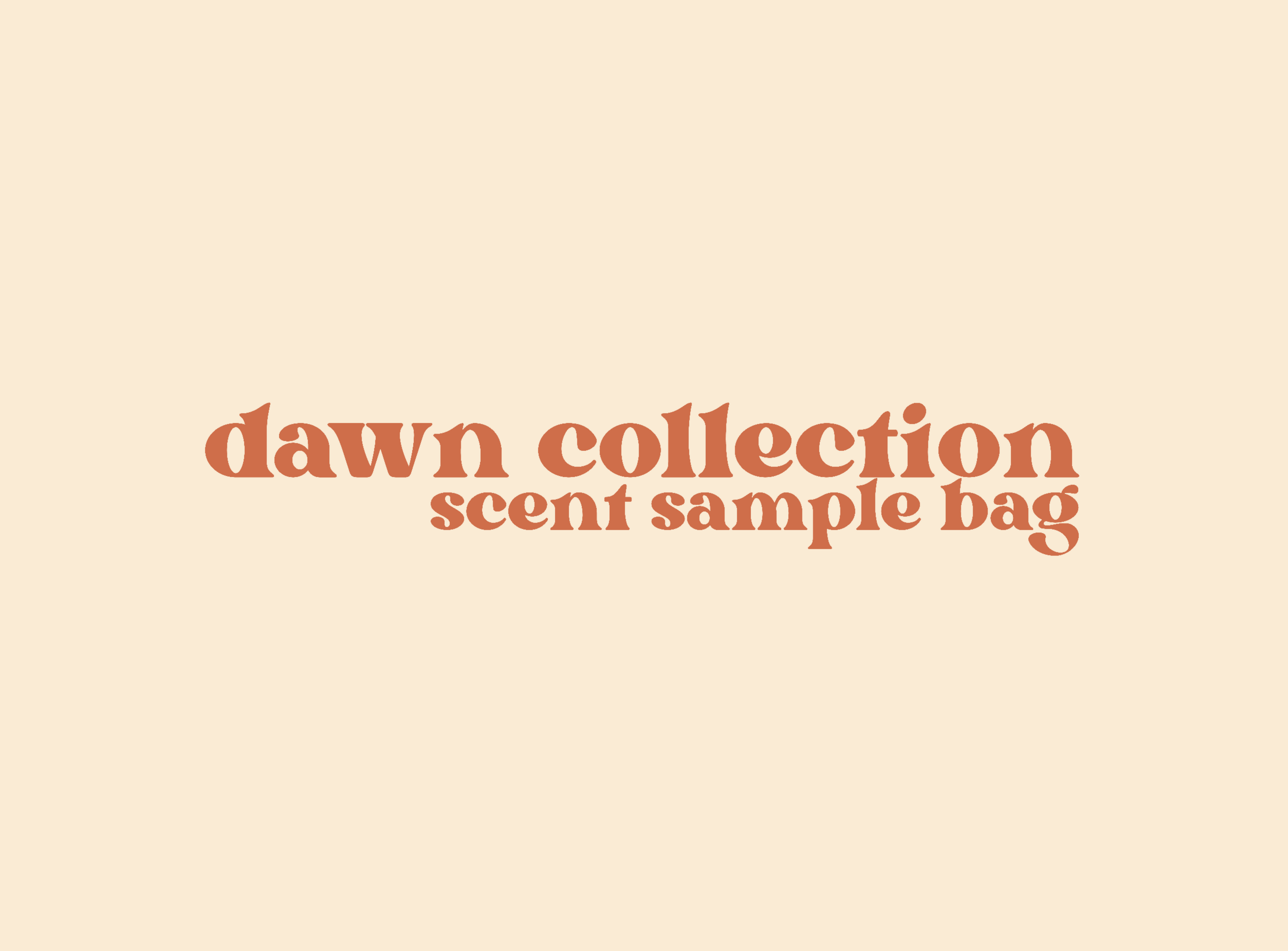 Dawn Scent Sample Bag
